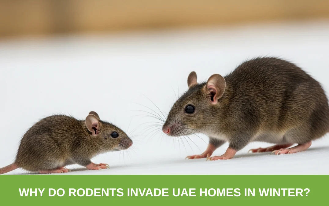 Why do rodents invade UAE homes in winter